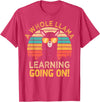 Students & Teachers Designs. A Whole Llama Learning Going on! Students and Teachers T-Shirt - Red Heather