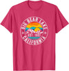 Vintage Style Big Bear Lake Retro 70s 80s Big Bear Lake California CA T-Shirt - Red Heather