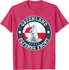 Greenland Defense Front Polar Bear Retro Tees Greenland Guard Polar Bear Spear Arctic Emblem T-Shirt - Red Heather