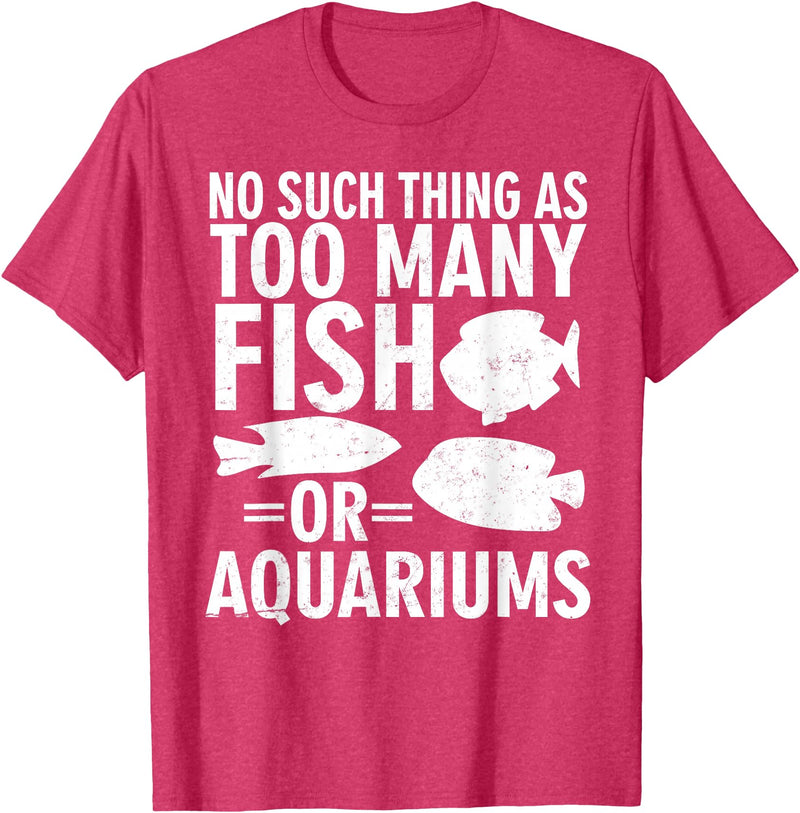 Fishkeeper Humor Shirts & Apparel Funny Aquarium Fish Lover Shirt - Fish Tank Humor T-Shirt - Red Heather