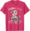 Cow Themed Birthday Party Supplies For Girl 5th Holy Cow I'm Five 5 Years Old 5th Birthday Girl Outfit T-Shirt - Red Heather