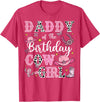 Birthday Girl CowGirl Matching Family Daddy of The Birthday Cow-Girl Rodeo Cow Girl Birthday T-Shirt - Red Heather
