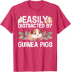 Guinea Pig Gift Guinea Pig Accessories & Stuff Cute Guinea Pig Art For Men Women Kids Guinea Pig Cavy Lover T-Shirt - Red Heather