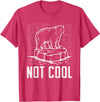 Climate Change Designs Polar Bear Against Climate Change Global Warming Design T-Shirt - Red Heather