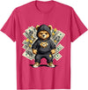 The Big Teddy Bear Crew Teddy Bear Hustler Buisness Bear Dollar Street Clothes T-Shirt - Red Heather