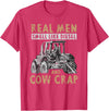 Farmer Apparel Real Men Smell Like Diesel And Cow Crap T-Shirt - Red Heather