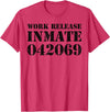 Jail Inmate Costumes by Moxio Orange Prisoner Halloween Costume Work Release Inmate T-Shirt - Red Heather