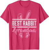 Best Rabbit Grandma Ever Bunny Grandma T-Shirt in Red Heather