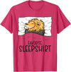 Sleeping & Napping Shirt Gifts For Nap Lovers Favorite Sleepshirt Lion, Napping Lion Pajama T-Shirt - Red Heather