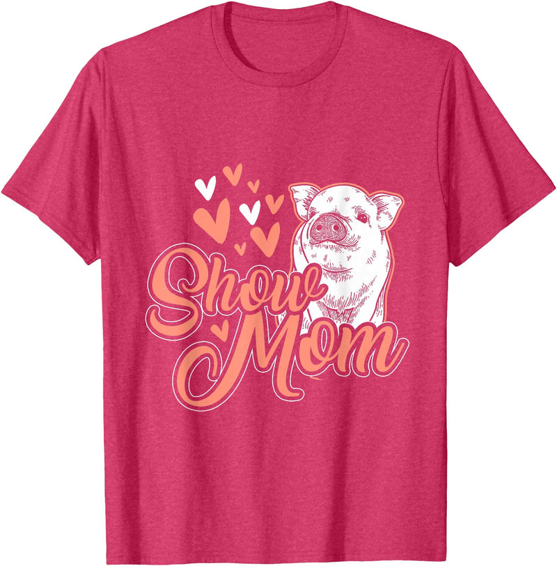 Animal Tees & Gift Idea Show Mother Pigs T-Shirt - Red Heather