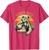 Gampa Bear Funny Father's Day shirt Mens Vintage Gampa Bear Shirt Funny Fathers Day T-Shirt - Red Heather