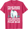 Polar Bear Gift Polar Bear Accessories & Stuff Polar Bear Art For Men Women Kids Arctic Polar Bear Lover T-Shirt - Red Heather