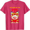 The Year Of The Pig 2031 Chinese Lunar New Year Year Of The Pig 2031 Chinese New Year Zodiac Sign Kids T-Shirt - Red Heather