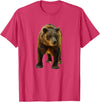 Bear Tees Grizzly Bear Vintage Graphic T-Shirt T-Shirt - Red Heather