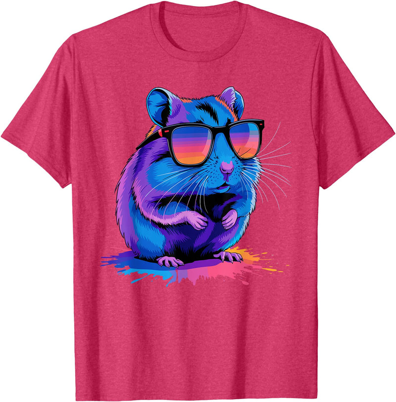Cute Hamster Costume for Men Women Kid Hamster Lover Hamster T-Shirt - Red Heather