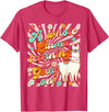 Llama Alpaca Whole Llama Learning Going On Llama Alpaca Teacher Teaching Whole Llama Learning Going On T-Shirt - Red Heather