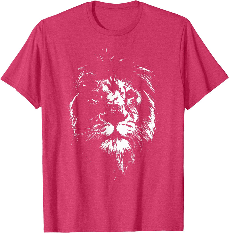 Löwe Löwen Tiere Motiv Lion Africa Lion Shirt Animals Lion Head Lion Mane Gift T-Shirt - Red Heather