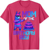 Llama Pinata Birthday Family Bday Party Decoration Mom of Birthday Boy Llama Pinata Party Family Matching T-Shirt - Red Heather