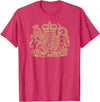 THE LION AND THE UNICORN OF THE UNITED KINGDOM UNITED KINGDOM UK COAT OF ARMS LION AND UNICORN SYMBOL T-Shirt - Red Heather