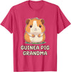 Best & Fun Guinea PIg Designs Funny, Cute Guinea Pig Grandma Grandmother Nana T-Shirt - Red Heather
