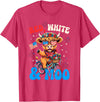 Patriotic Highland Cow USA Fourth of July Tee Red White and Moo Patriotic Highland Cow 4th July T-Shirt - Red Heather
