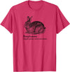 Booplesnoot Cute Bunny Funny Rabbit Pet Back to School T-Shirt in Red Heather