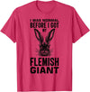 Flandrian Giant Rabbit T-Shirt in Red Heather