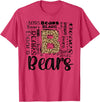 School & Teacher Apparel Teeready - Back To School Bears School Sports Fan Team Spirit Vintage T-Shirt - Red Heather