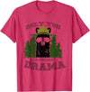 LaLa Designs Only You Can Prevent Drama Llama Forest Camping Smokey T-Shirt - Red Heather