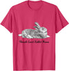 Flemish Giant Bunny Rabbit Mama Drawing T-Shirt in Red Heather