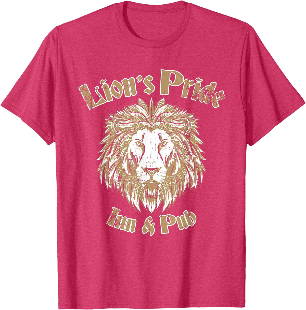 Candis Raechelle Designs Lion's Pride Inn and Pub T-Shirt - Red Heather