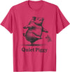 Vintage Pig Lover Funny Quiet Piggy Trump Trendy Vintage Pig Lover Funny Quiet Piggy Trump Political Trendy T-Shirt - Red Heather