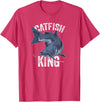 Catfish Gifts Catfish King Catfish Fishing T-Shirt - Red Heather