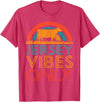 Funny Jersey Gift for Men & Women Cow Vibes Only - Cow Breeder Jersey Cattle Farmer T-Shirt - Red Heather