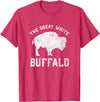 We Are Wildlife The Great White Buffalo T-Shirt Native American Inspired T-Shirt - Red Heather