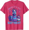 Birthday Party Shirts For Men Women Kids Bruh Its My Birthday Llama Pinata Bday Party Men Women Kids T-Shirt - Red Heather