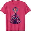 Funny Graphic Gamers tee Giraffe Funny Video Games Giraffe T-Shirt - Red Heather