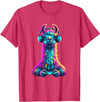 Llama Gamer Lovers Animal Men Women Kids Llama Gaming Animal Video Games Funny Llama T-Shirt - Red Heather