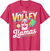 CharlIan Minds - LlamaLovers The Volley Llamas Pickleball Funny Llama T-Shirt - Red Heather