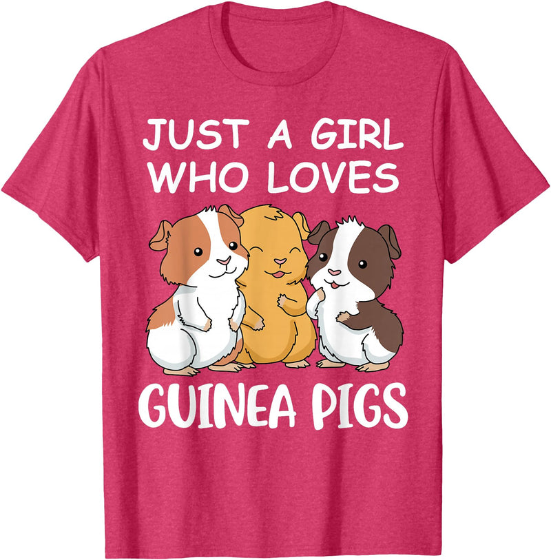Guinea Pig Gifts & Prints Guinea Pig Shirt Girls Guinea Pig Gifts Women Guinea Pig T-Shirt - Red Heather
