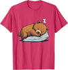 Cute Sleeping Animals Napping Bear Sleeping Sleepy Bear Cute Bear Sleeping T-Shirt - Red Heather