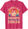 Guinea Pig Pet Rodent Fur Veterinary Care Rodent Guinea Pig grandpa like a Regular grandpa but Cooler T-Shirt - Red Heather