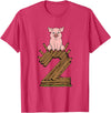 Three Little Pigs Halloween Costume Three Little Pigs Pig 2 Halloween Costume Kids Adults T-Shirt - Red Heather