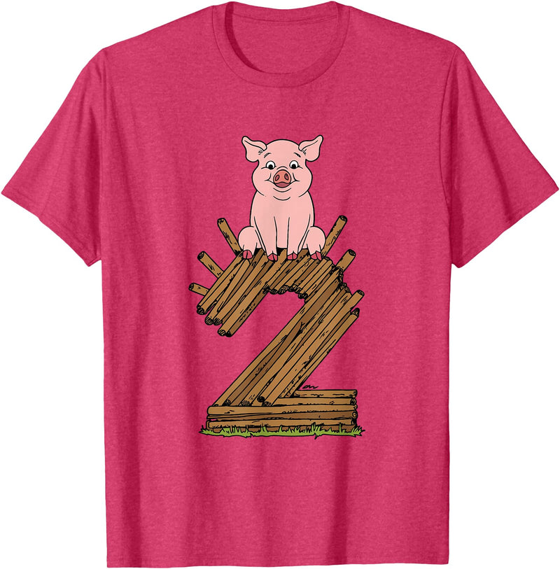 Three Little Pigs Halloween Costume Three Little Pigs Pig 2 Halloween Costume Kids Adults T-Shirt - Red Heather
