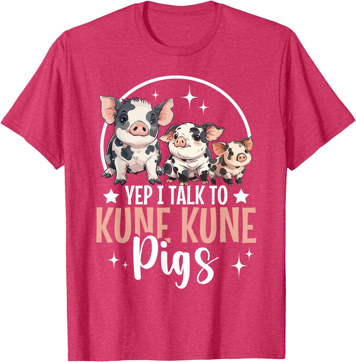 Kune Kune Pig Accessories & KuneKune Clothes Kune Kune Pig Essentials Kunekune Pig Lover Kune Kune Mom T-Shirt - Red Heather