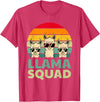 Funny Llama Gift Llama Lover Accessories & Stuff Funny Llama Design for Men Women Llama Alpaca Farm Animal T-Shirt - Red Heather