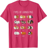 Funny Guinea Pig Sayings Design Shop Guinea Pig Types Of Guinea Pigs T-Shirt - Red Heather