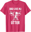 Lustige Kühe Bauernhof Papa Farming Leben Kuh Papa wie Keine Utter Funny Father's Day Animal Word Game T-Shirt - Red Heather