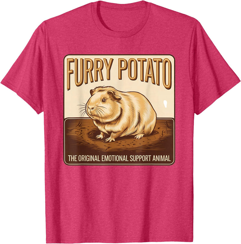 Guinea Pig Enthusiast Apparel Guinea Pig Lover – Cute Pet Enthusiast Design T-Shirt - Red Heather