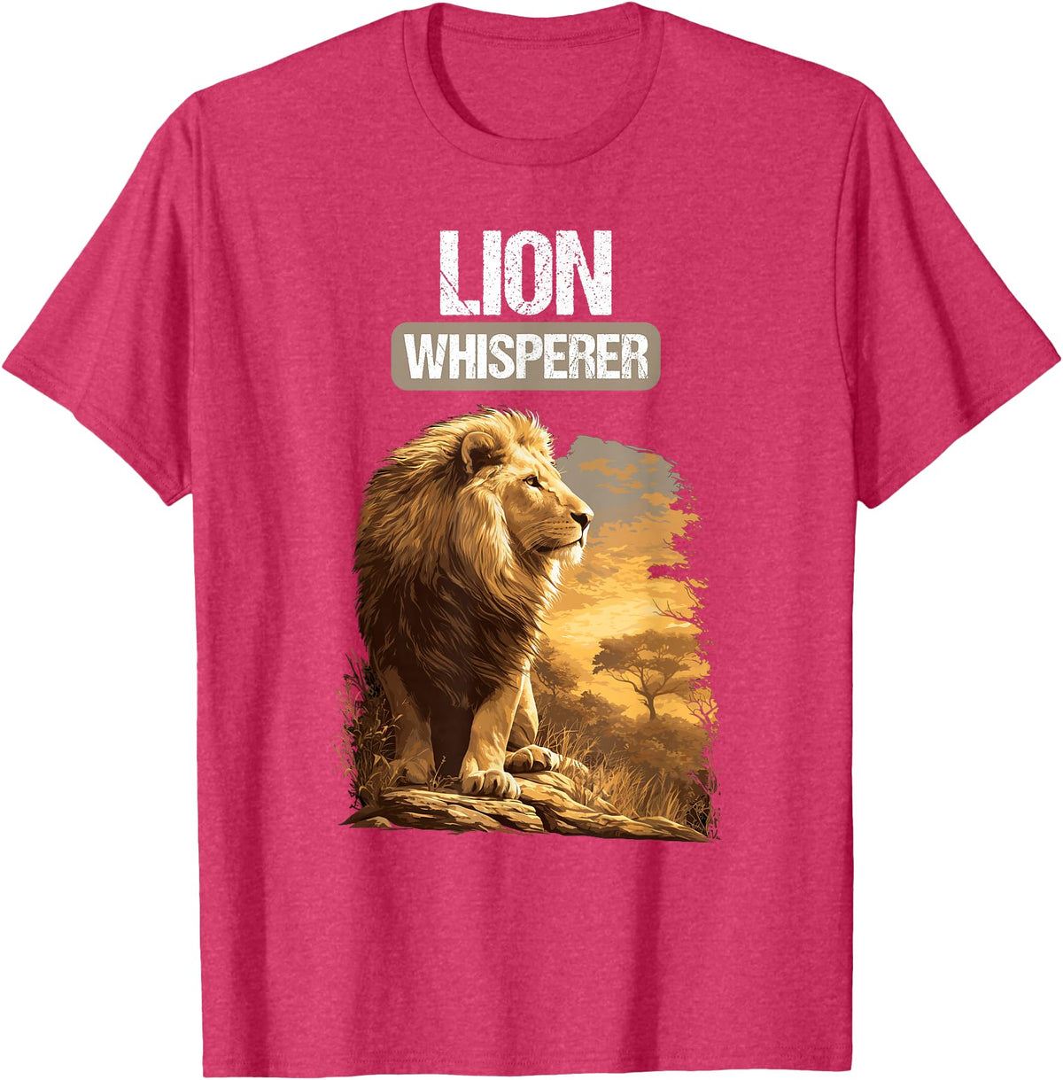 Lions Lion Lovers Shop Lions Lion Whisperer T-Shirt - Red Heather
